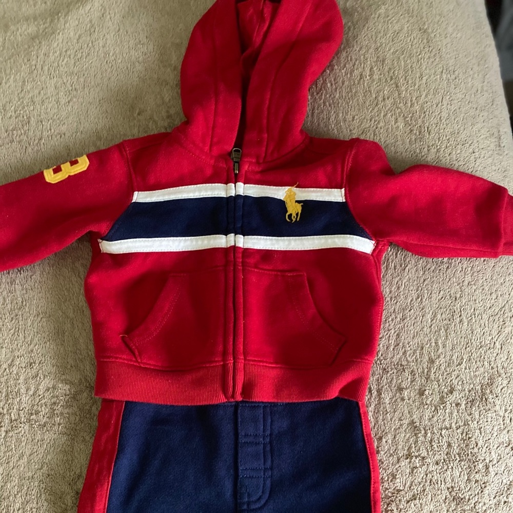 Baby Boy Ralph Lauren Polo Sweatsuit